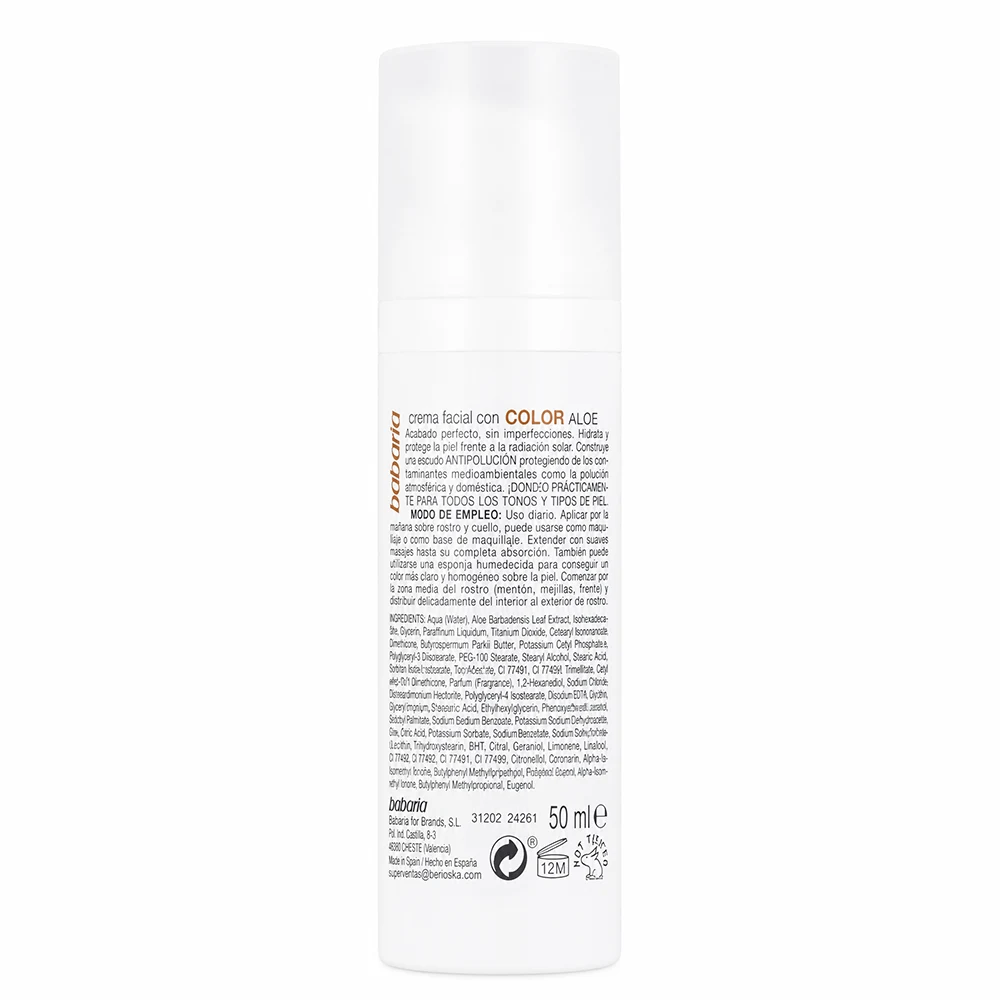بی بی کرم آلوئه ورا باباریا با SPF15 حجم 50 میلیلیتر