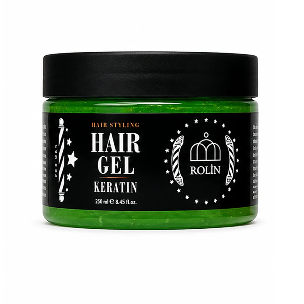 ژل مو رولین سبز مدل Keratin با تثبیت بالا و ماندگاری طولانی